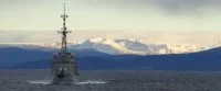 La frégate Primauguet au large de la Norvège