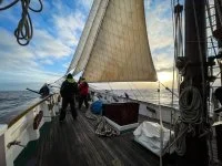 La goélette Belle Poule sous voile