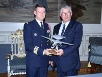 Le maire de Berck-sur-mer et le commandant de la flottille 4F