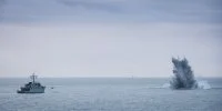 Pétardement d'une munition sous-marine