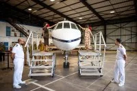 Un avion de surveillance maritime Falcon 50 Marine baptisé « Taumataroa »