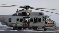 Un hélicoptère Caracal de l’escadron d’hélicoptères 1/67 « Pyrénées »