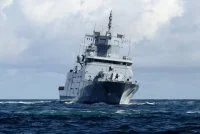 La frégate allemande FGS Baden-Württemberg