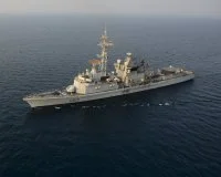 La frégate de défense aérienne Jean Bart dans le golfe Arabo-Persique