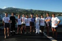 Le Prairial court le semi-marathon de Moorea