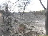Les dégâts provoqués par l'incendie au CIN St Mandrier