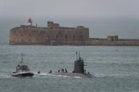 Dernière arivée du Rubis à Cherbourg