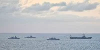 Le groupe aéronaval au large de Chypre