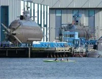 Un sous-marin au chantier HDW