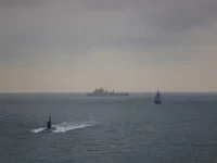 Un sous-marin britannique et le navire espion russe Yantar
