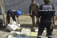 Les ballots de cocaïne saisis à bord du bateau de pêche