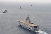Le porte-hélicoptères Mistral participe à l'exercice IMEX en Inde