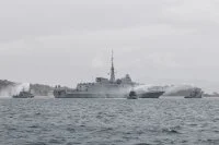 La frégate Languedoc accueillie à Toulon