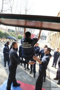 La première promotion de cadets du Bataillon des marins-pompiers de Marseille