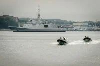 La frégate Languedoc arrive à Halifax