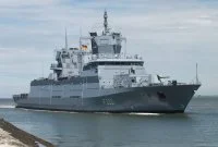 La frégate allemande FGS Baden-Württenberg