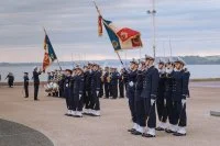 Présentation aux Drapeaux à l’École navale
