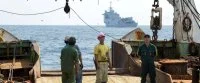Le Siroco porte assistance à un pêcheur sud-coréen
