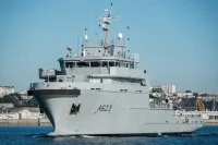 Le B2M Champlain quitte Brest