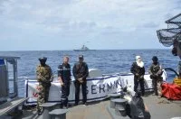 Transfert avec le patrouilleur vénézuelien