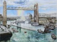 La couverture du livre, une aquarelle réalisée par Raymond Houillon
