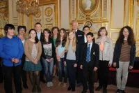 Les lauréats du concours « Les Plumiers d’or » à l’hôtel de la Marine