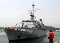 Arrivée du Vendémiaire à la base navale de Yokosuka