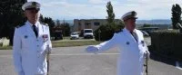 Le capitaine de frégate Laurent, nouveau commandant du Centre de transmissions de la Marine (CTM) de France Sud