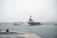 Départ du porte-avions Charles de Gaulle
