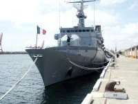 La frégate Nivôse en escale