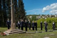 Cérémonie du souvenir pour les marins de la FREMM Aquitaine à Narvik