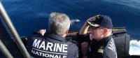 Le Prince Albert II de Monaco à bord du SNA Saphir 