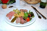 Le repas offert aux invités