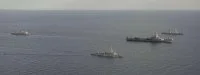Le groupe aéronaval autour du porte-avions Charles de Gaulle