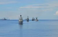 Les navires participant à l'exercice Komodo 2016