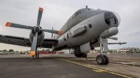 Un avion de patrouille maritime ATL 2 (Atlantique 2) de la Flottille 23F sur la base aérienne de Libreville au Gabon