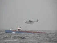 Un Super Frelon au-dessus de l'Advance