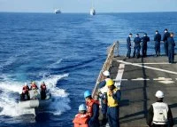 L'USS Ramage, le Dupleix et le Var