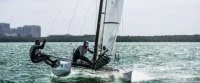 Deux marins sportifs de haut niveau à la Sailing world cup Miami