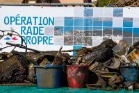 Une partie des déchets récupérés