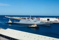 La frégate Auvergne arrive dans le port de Freemantle