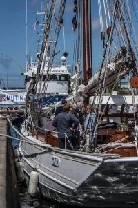 Le Mutin dans le port de Cherbourg