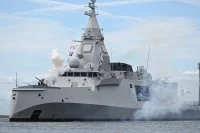 La frégate de défense et d'intervention Amiral Ronarc’h à Dunkerque