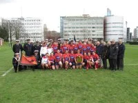 Victoire du Rugby club de la marine nationale contre les Anglais de la Royal Navy