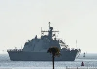 L'USS Indianapolis arrive à Mayport (Floride)