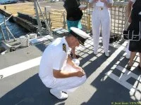 Le commandant Peter Leavy
