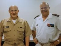 L’amiral Prazuck est le premier dirigeant à rencontrer l’amiral Gilday