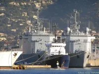 Le Foudre et le Siroco au quai dâ€™honneur de Toulon