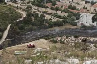 Incendie de végétation dans le quartier de la Valbarelle