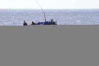 L'équipe de visite du La Moqueuse en mission de police des pêches